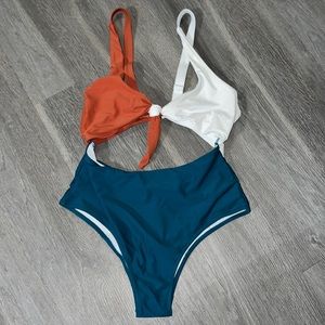 Color block swimsuit
